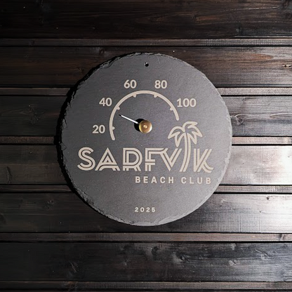 Todella iso liuskekivi saunamittari